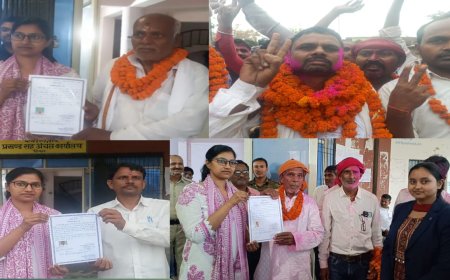 सीतामढ़ी :- शिवहर के पांच पैक्स चुनाव के परिणाम घोषित, विजई हुए उम्मीदवार को दी है प्रमाणपत्र