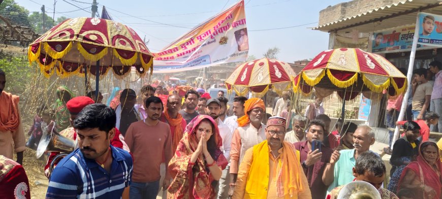 सीतामढ़ी :- अर्पणा सिंह की आस्था और नेतृत्व का संगम – चैती दुर्गा पूजा का भव्य शुभारंभ