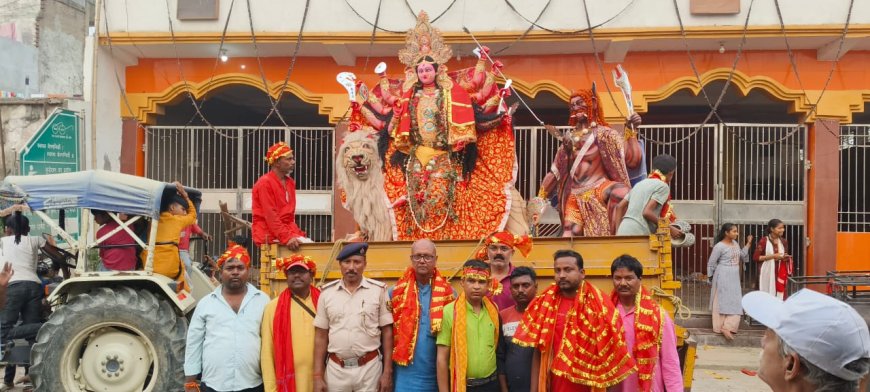सीतामढ़ी :- मां दुर्गा की प्रतिमा का विधिवत विसर्जन हुआ संपन्न