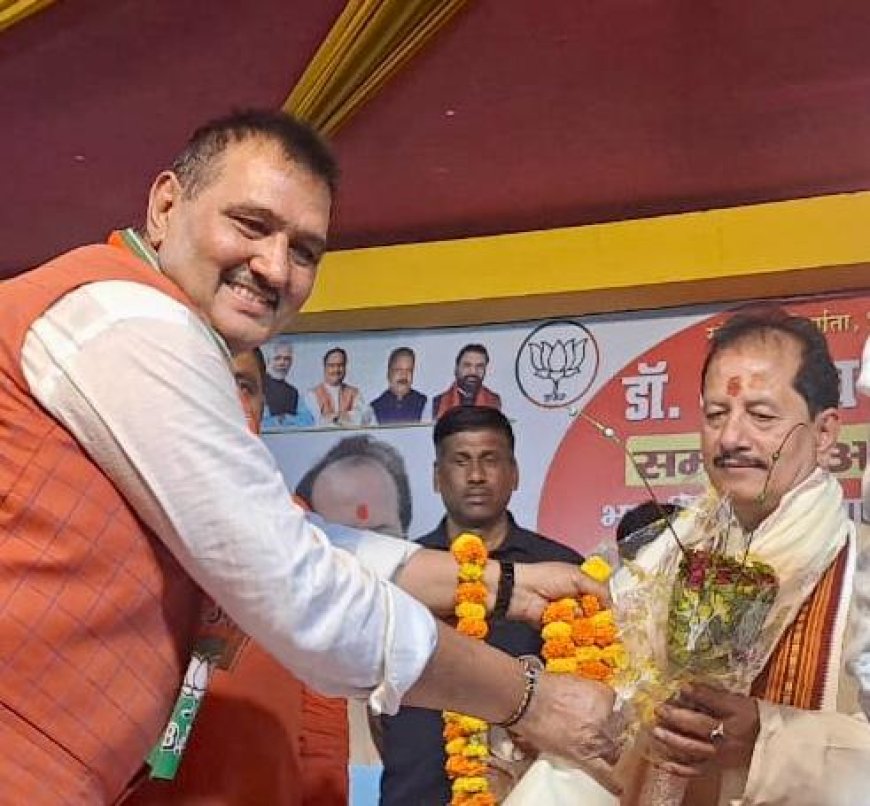 सीतामढ़ी :- उप मुख्यमंत्री का बरिष्ठ भाजपा नेता सह पूर्व डीएसपी जय प्रकाश राय ने किया स्वागत