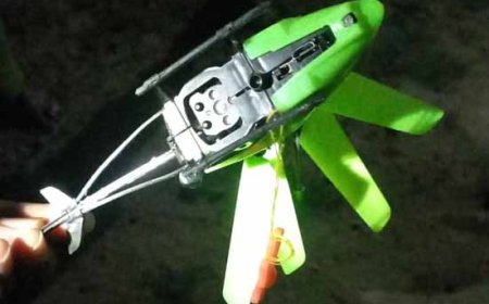 घोड़ासहन : कोरैया गांव में पेड़ पर लटका मिला हेलीकॉप्टर, इसमें लगा है कैमरा, पाकिस्तान की ओर शक, सुरक्षा एजेंसियां सतर्क