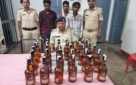 सीतामढ़ी :- भारी मात्रा में अंग्रेजी शराब के साथ तीन शातिर गिरफ्तार