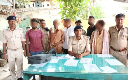 रामगढ़वा। थानाध्यक्ष के नेतृत्व में छापामारी कर विभिन्न कांडों में वांछित अभियुक्तों को किया गिरफ्तार