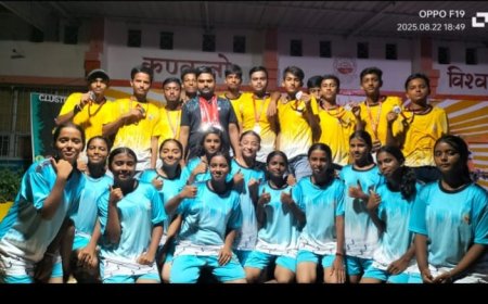 सीतामढ़ी :- डी०ए०वी कलस्टर स्पोर्ट्स मीट में ओवरऑल चैम्पियन बना निखिल श्यामा डीएवी डुमरा