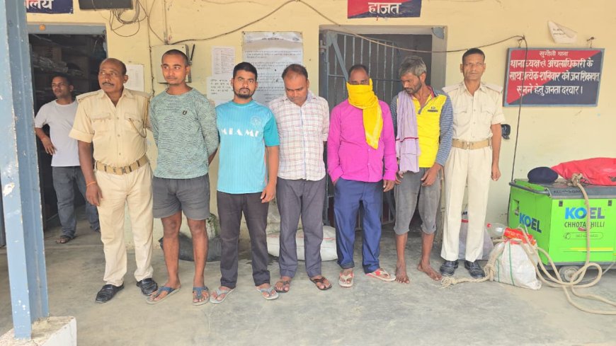 सुगौली: बड़ी कार्रवाई: पांच आरोपी गिरफ्तार, विदेशी शराब, पॉक्सो और पुराने शराब कांड के मामले में की गई कार्रवाई