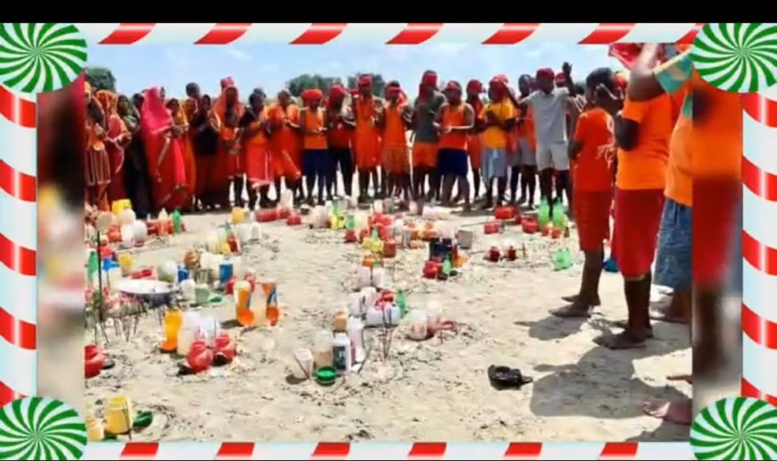 सीतामढ़ी :- नवयुवक काँवरिया संघ द्वारा किया गया जलबोझि