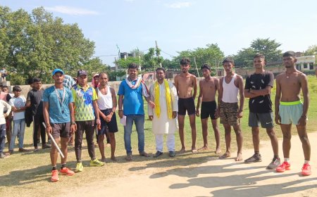 सुगौली: सुगौली महोत्सव का भव्य शुभारंभ  धनही एम.जे.के स्टेडियम में खेलकूद व सांस्कृतिक कार्यक्रमों की धूम