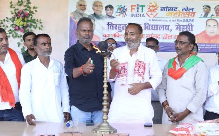 मेहसी: सांसद  खेल महोत्सव का आगाज़,विधायक ने किया उद्घाटन