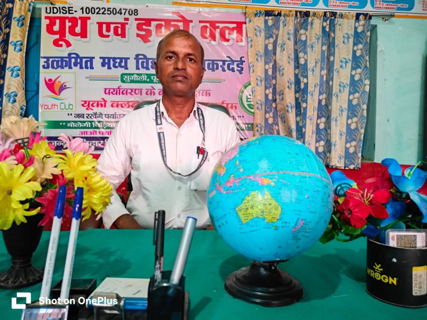 सुगौली: शिक्षा की नई इबारत लिख रहे हैं,प्रधानाध्यापक मो. सैदुल्लाह अंसारी