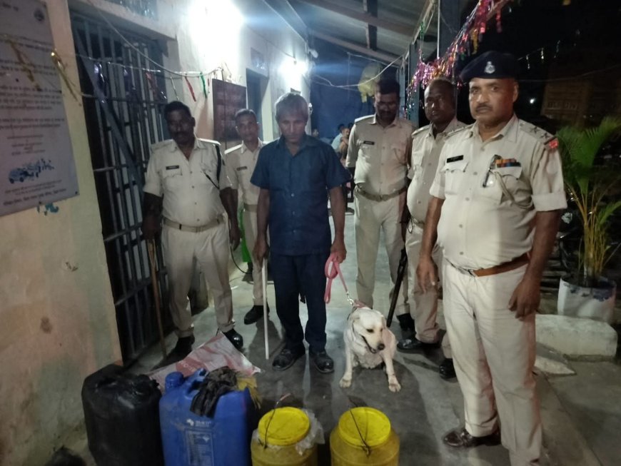 सुगौली: सुगौली पुलिस व ALTF की बड़ी कार्रवाई: हज़ारों लीटर शराब विनष्ट