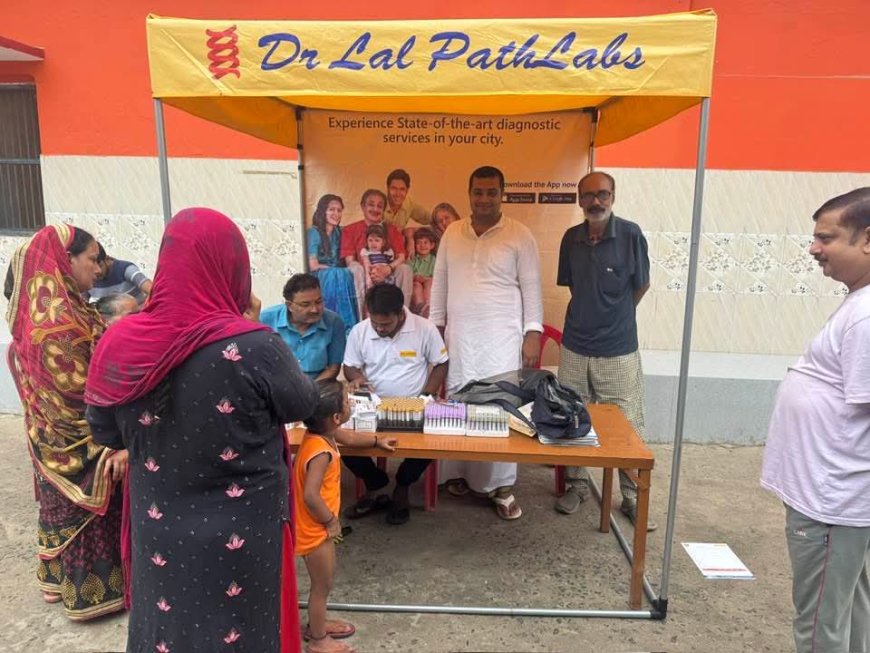 सुगौली: बाबा मनीष दास के नेतृत्व में निशुल्क स्वास्थ्य जांच शिविर का आयोजन