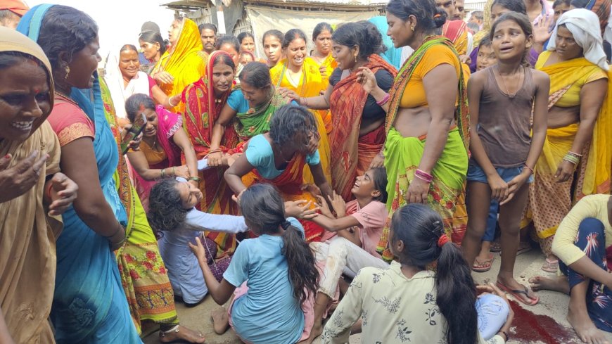 सुगौली: एनएच पर ट्रक की चपेट में आये बाइक सवार युवक