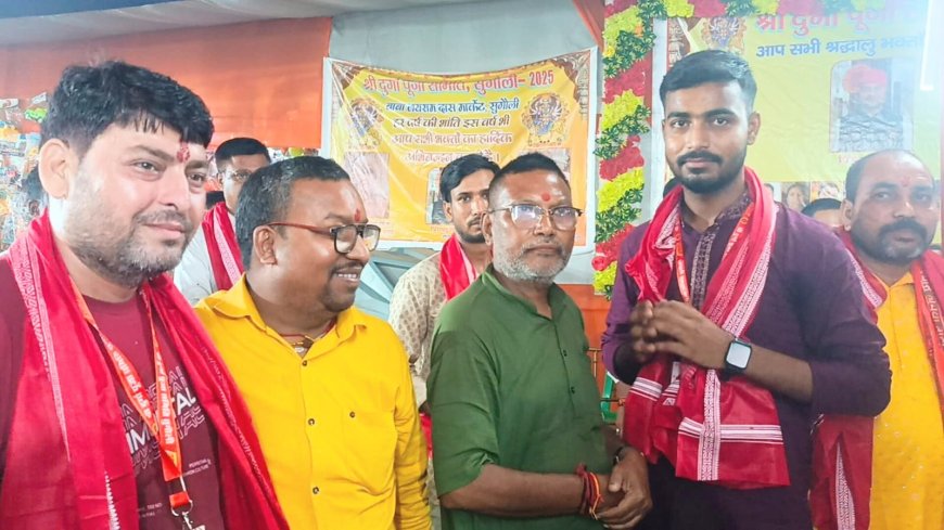 सुगौली: दुर्गा पूजा समिति सुगौली के सदस्यों को किया गया सम्मानित