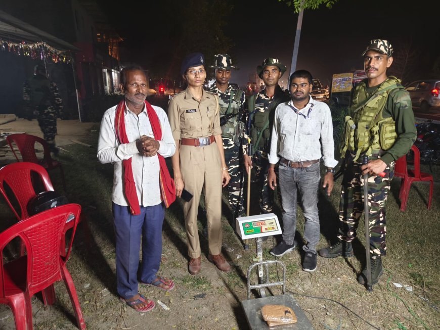 सुगौली: सुगौली पुलिस ने चरस तस्कर को दबोचा