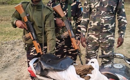 सीतामढ़ी :- एसएसबी की कार्रवाई में गांजा के साथ एक बाइक जप्त,तस्कर भागने में कामयाब