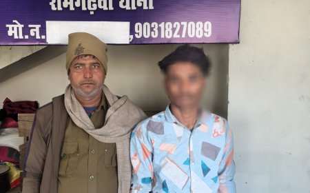 रामगढ़वा : पॉक्सो एक्ट के तहत फरार चल रहे एक आरोपी को पुलिस ने किया गिरफ्तार