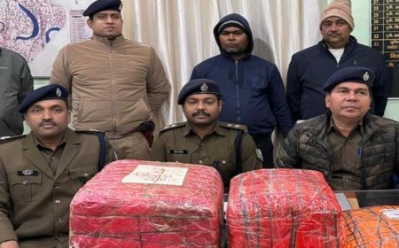 मोतिहारी में बड़ी कार्रवाई, वाहन जांच के दौरान 45 किलो गांजा बरामद, ऑल्टो कार जब्त, दो तस्कर गिरफ्तार