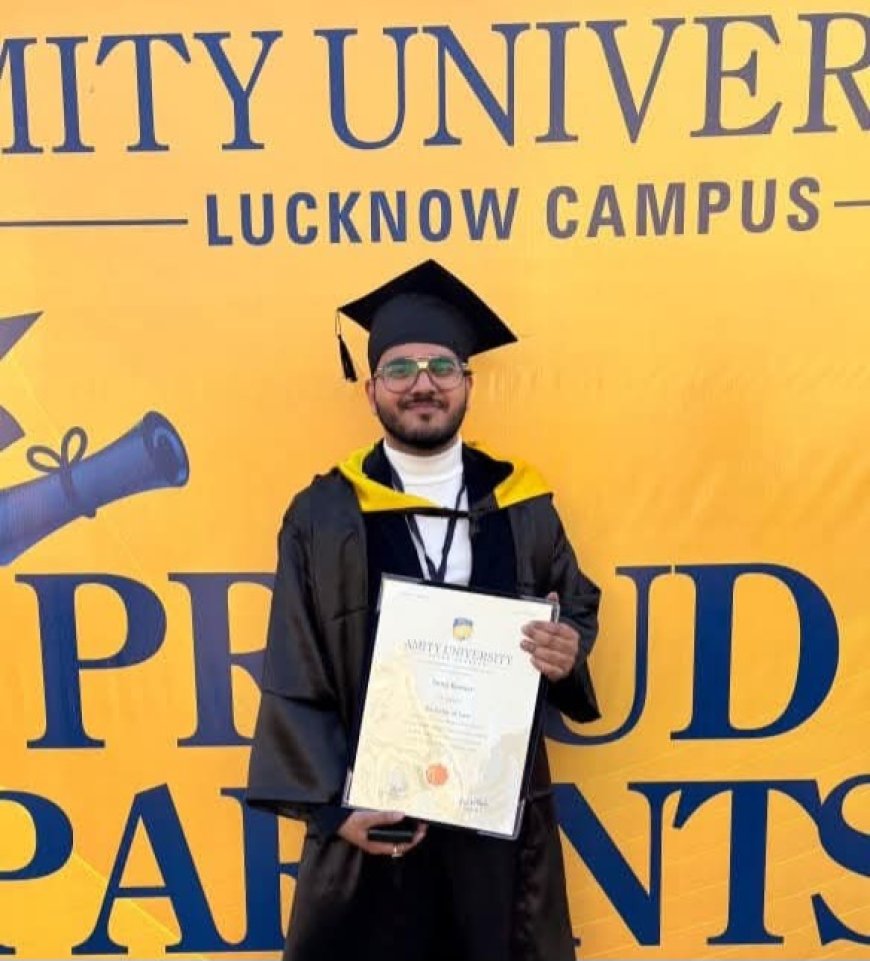 रामगढ़वा : सुरज कुमार को मिला वकालत की डिग्री, परिजनों में खुशी की लहर, शुभचिंतकों ने दी बधाइयां व शुभकामनाएं