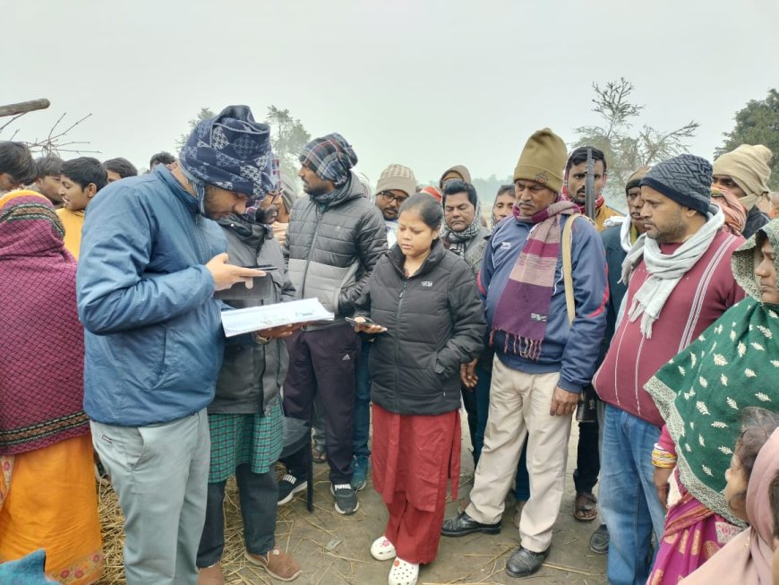 सीतामढ़ी :~ खड़का के लछमिनिया टोला में घर में अचानक आग लगने से एक की मौत पांच बकरी जली