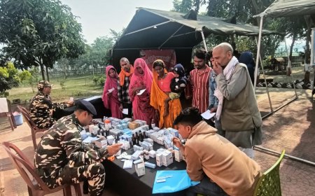 सीतामढ़ी :- एसएसबी द्वारा चिकित्सा शिविर का आयोजन किया गया 