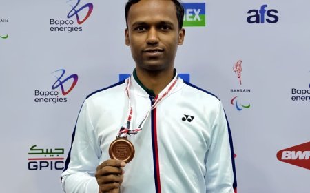 सीतामढ़ी :- अरेबियन देश बहरीन की राजधानी मनामा मे पुपरी के लाल ने फिर लहराया देश का परचम