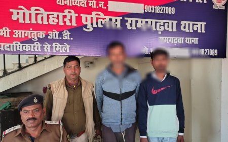 रामगढ़वा । विभिन्न जगहों  पर गस्ती के दौरान 69 लीटर देशी शराब के साथ तीन कारोबारी गिरफ्तार