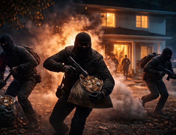 सीतामढ़ी : देर रात बड़ी डकैती, बमबाजी से दहला इलाका, करीब डेढ़ दर्जन हथियारबंद अपराधियों ने घर में घुसकर की लाखों की लूट