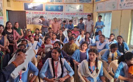 घोड़ासहन : "अपनी माटी अपना देश” अभियान के तहत प्रखंड सभागार में कार्यक्रम का आयोजन, करीब 100 छात्रों ने लिया भाग