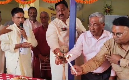 रामगढ़वा। राइजिंग विंग्स एकेडमी का हुआ उद्घाटन, बच्चों का नामांकन नि:शुल्क