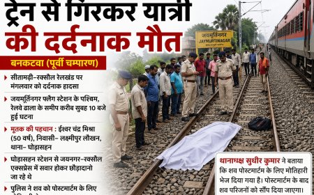 घोड़ासहन : ट्रेन से गिरकर यात्री की दर्दनाक मौत, परिवार में मचा कोहराम