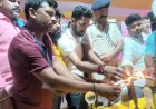 रामगढ़वा में डिसीसी टूर्नामेंट क्रिकेट क्लब का RVSR उर्फ थारू भाई के सौजन्य से मैंच का  भव्य उद्घाटन,गणमान्यों ने किया हर्ष व्यक्त
