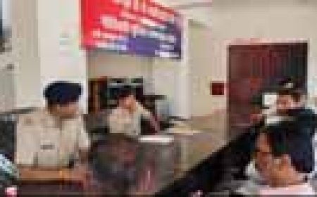 रामगढ़वा में स्वर्णकार व्यवसायियों के साथ पुलिस की बैठक, सुरक्षा पर जोर