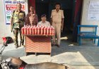 घोड़ासहन : 42 लीटर बीयर के साथ एक तस्कर गिरफ्तार, मोटरसाइकिल जब्त