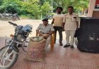 घोड़ासहन : 150 बोतल नेपाली कस्तूरी शराब व चोरी की बाइक के साथ युवक गिरफ्तार