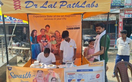 घोड़ासहन : डॉक्टर लाल पैथ लैब का स्वास्थ्य मेला आयोजित, सैकड़ों लोगों ने उठाया मुफ्त जांच व परामर्श का लाभ