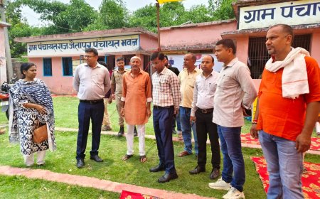 रामगढ़वा : जन सहयोग शिविर में उमड़ी ग्रामीणों की भीड़, नल-जल योजना की बदहाली पर फूटा लोगों का गुस्सा