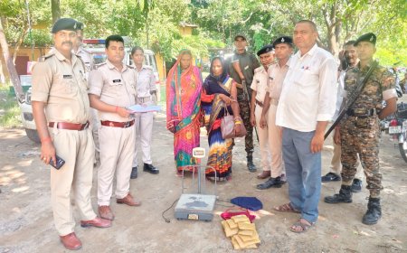 घोड़ासहन पुलिस की बड़ी कार्रवाई, 6.590 किलोग्राम अफीम के साथ दो महिला तस्कर गिरफ्तार