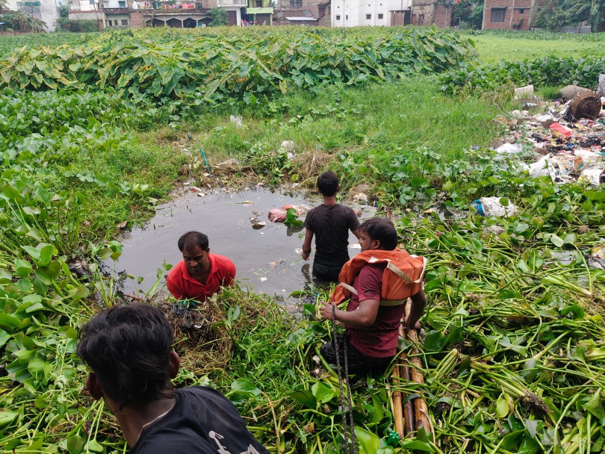 घोड़ासहन : गुदरी बाजार स्थित जलकुंभी से ढके पोखर में युवक के डूबने की आशंका, स्थानीय लोगो के सहयोग से दूसरे दिन भी जारी रहा एसडीआरएफ का सर्च ऑपरेशन