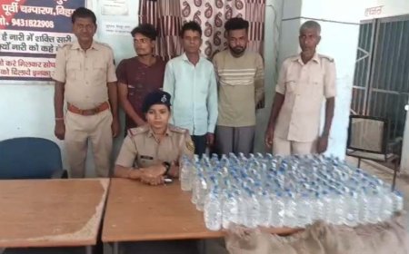 कुण्डवा चैनपुर : 171 लीटर नेपाली शराब के साथ तीन तस्कर गिरफ्तार, दो मोटरसाइकिल भी जब्त