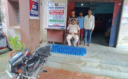 घोड़ासहन : पुलिस की बड़ी कार्रवाई, 150 बोतल नेपाली शराब के साथ हीरो गिरफ्तार