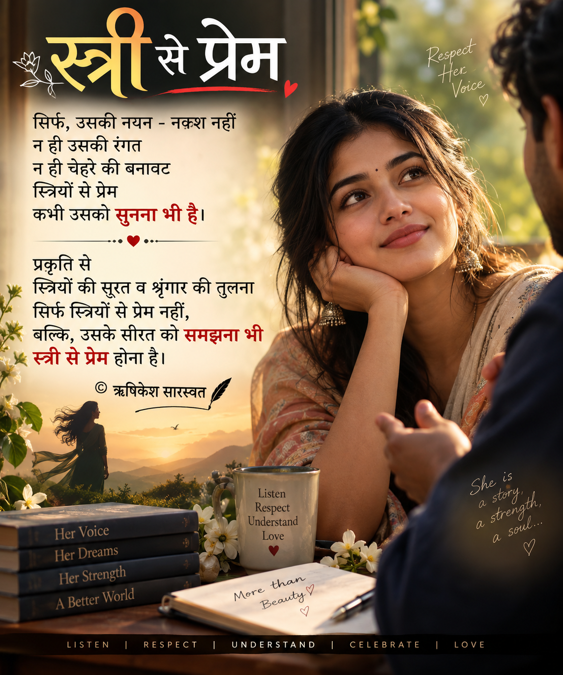 स्त्री से प्रेम - ऋषिकेश सारस्वत 