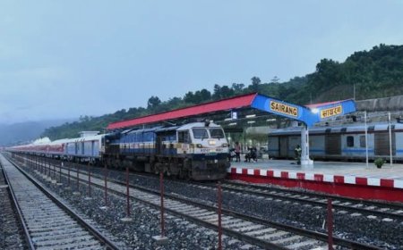 सीतामढ़ी :- 50 किलोमीटर, मिजोरम की रेलवे लाइफलाइन ने सफलता का एक साल पूरा किया अनगिनत लाभार्थी