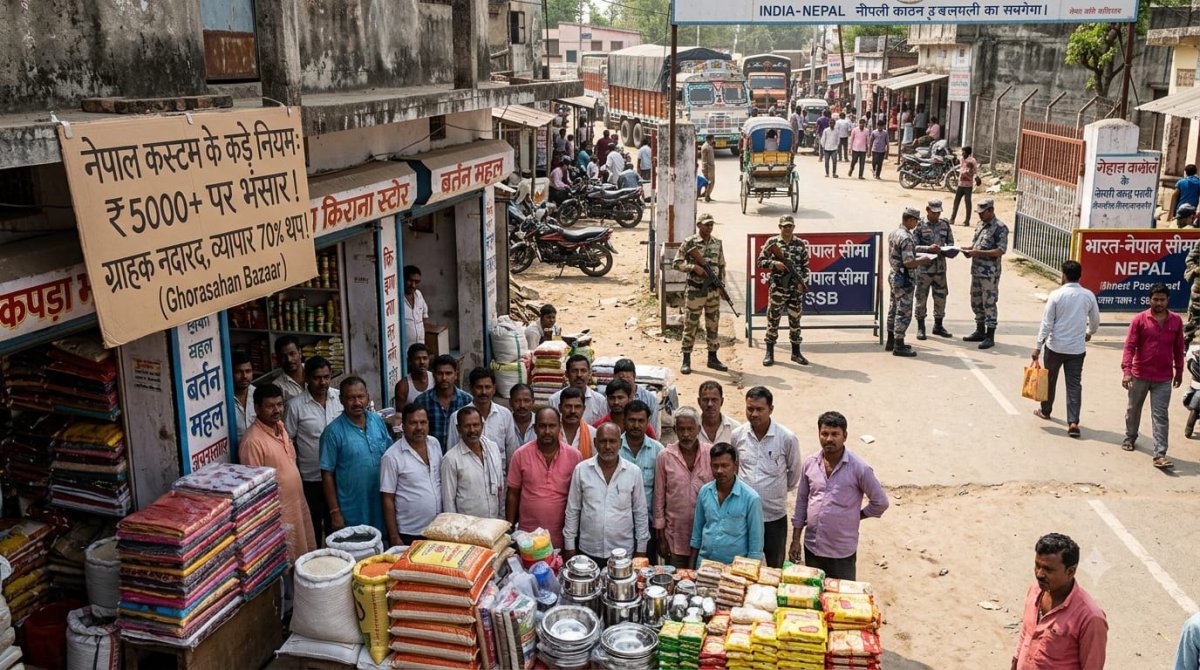कड़े सुरक्षा पहरे व भंसार की दोहरी मार, घोड़ासहन सहित सीमावर्ती बाजारों में पसरा सन्नाटा, व्यापार 70 फीसदी टूटा