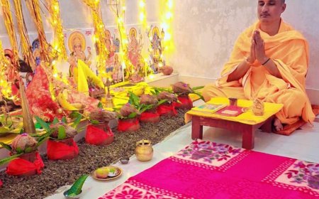 विभिन्न धार्मिक स्थानों पर नवरात्रि पर निकाली गई भव्य शोभा यात्रा, शैलपुत्री माता की प्रथम पूजा के साथ पूजा प्रारंभ