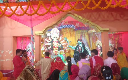 वैदिक मंत्रोच्चार और गाजे-बाजे के साथ खुला माता का पट द्वार, भक्ति में डूबा रामगढ़वा